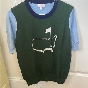 Ladies Green and Blue Masters Golf sweater